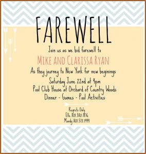 Colleague Farewell Invitation Template
