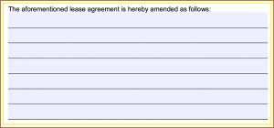 Commercial Lease Addendum Template