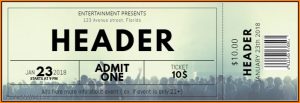 Concert Ticket Template