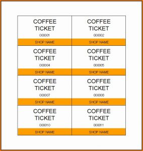 Concert Ticket Template Pdf