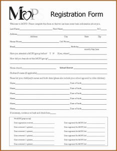 Conference Registration Form Template Free Download
