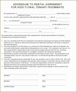 Contract Addendum Template