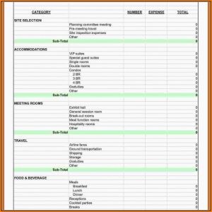 Corporate Event Planning Checklist Template