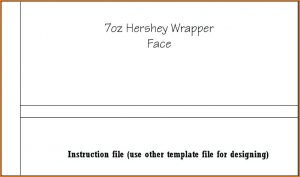 Custom Hershey Bar Wrapper Template