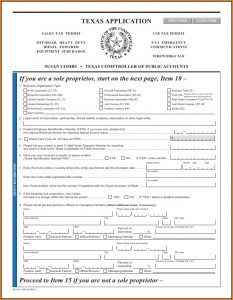 Dba Form Texas