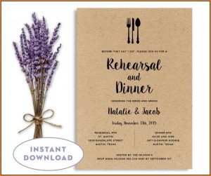 Dinner Invitation Template Word