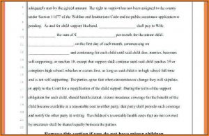 Divorce Settlement Agreement Template Maryland