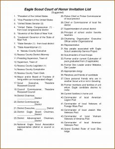 Eagle Scout Ceremony Program Template