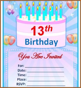 Editable Birthday Invitation Templates Word