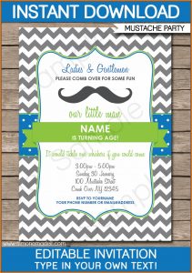 Editable Birthday Invitations Templates Free Printable