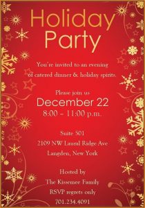 Elegant Holiday Invitation Templates