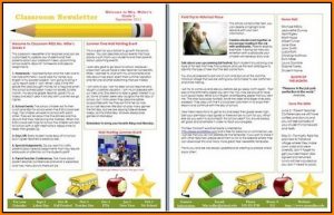 Elementary School Newsletter Templates Free