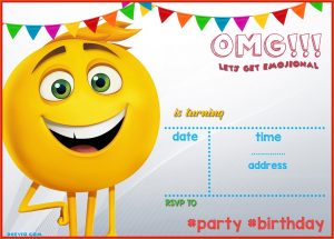 Emoji Birthday Invitation Template