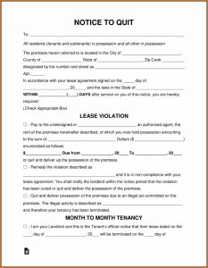 Eviction Notice Forms
