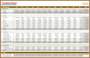 Excel Business Monthly Budget Template