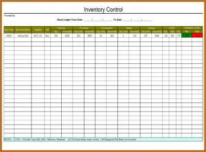 Excel Inventory Template With Formulas
