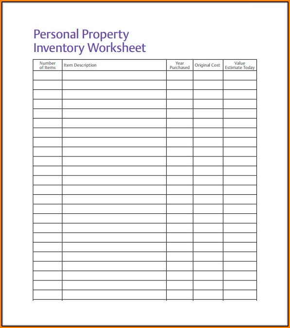 Excel Inventory Template With Formulas Pdf