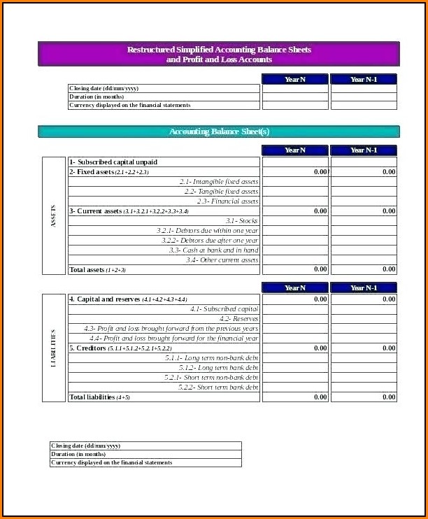 Excel Profit And Loss Template Uk