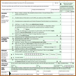 Ez 1040 Form 2016