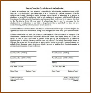 Flu Vaccine Consent Form 2018 Cdc