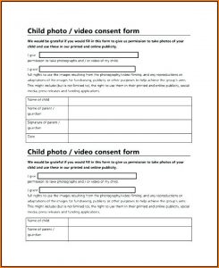 Free Child Travel Consent Form Template Word