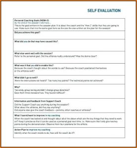 Free Employee Self Evaluation Template Forms