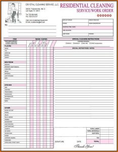 Free Printable Cleaning Estimate Forms