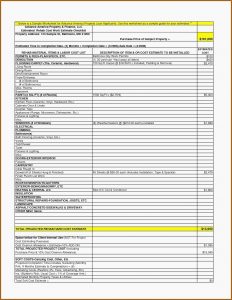 Free Printable Contractor Bid Forms