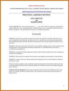 Free Printable Prenuptial Agreement Form Uk