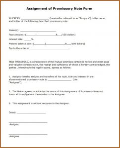 Free Promissory Note Form