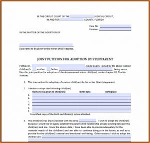 Free Stepparent Adoption Forms