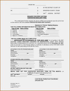 Free Texas Divorce Decree Template