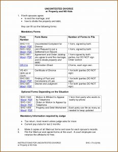 Free Uncontested Divorce Forms