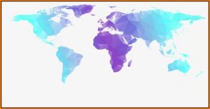 Geometric World Map Png