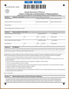 Georgia Power Of Attorney Form Rd 1061