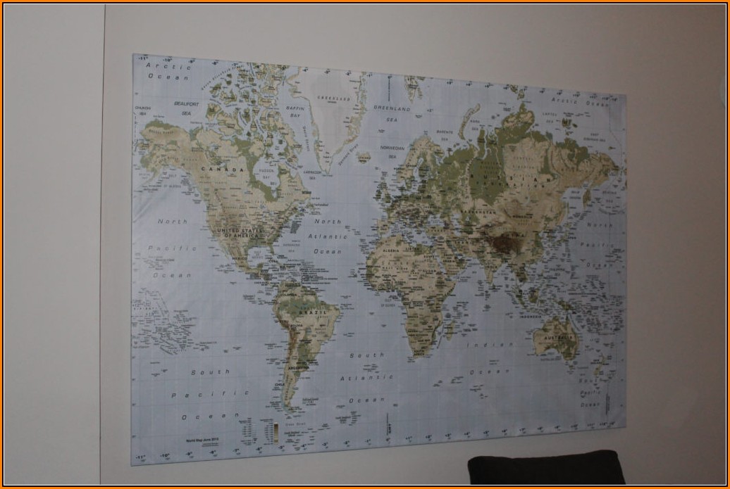 Giant World Map Poster Ikea