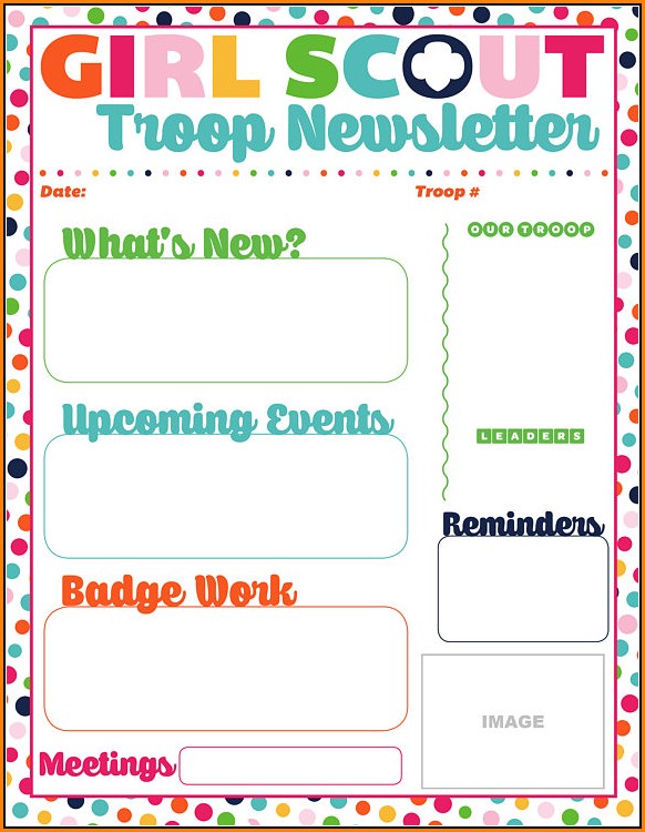 Girl Scout Newsletter Template Free