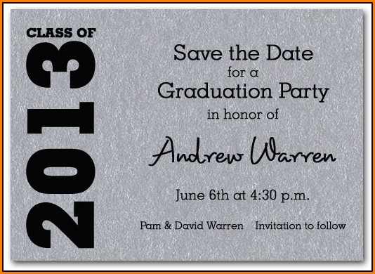 Graduation Save The Date Templates Free