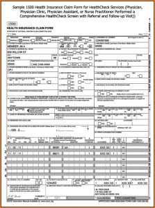 Health Insurance Claim Form 1500 Fillable