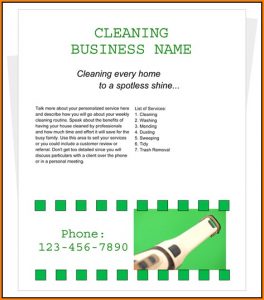House Cleaning Flyers Templates Free