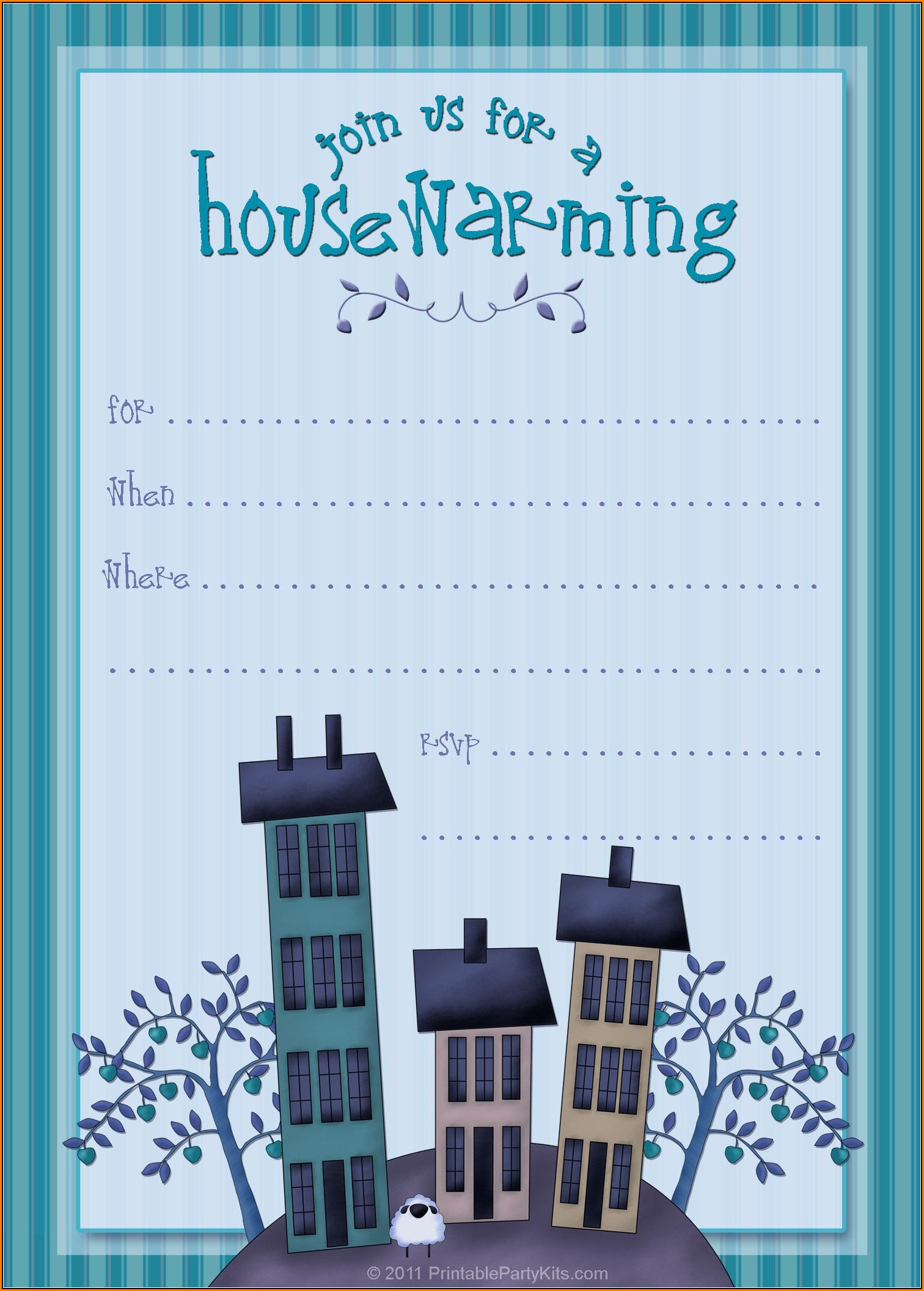 Housewarming Party Invite Free Template