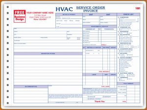 Hvac Service Invoice Template