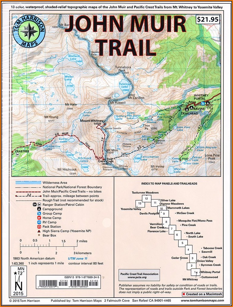 John Muir Trail Maps