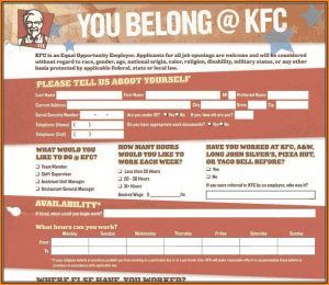 Kfc Job Application Online