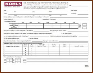 Kohls Com Job Application Form