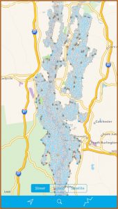 Lake Champlain Depth Map