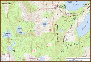 Lake Tahoe Topographic Map