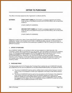 Land Purchase Proposal Template