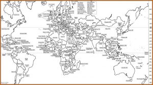 Large Printable World Map With Country Names