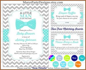 Little Man Baby Shower Invitation Templates Free